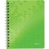 LEITZ WOW A5 s krúžkovým chrbtom, linajkový, zelený