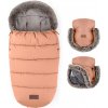 Petite&Mars Set Zimný Fusak Comfy 4v1 A Rukavice Na Kočík Furry-Elegant Caramel