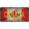 Ceduľa značka Canada 30,5cm x 15,5cm Plechová tabuľa