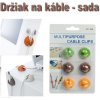 Organizér káblov - krúhly držiak na káble 6ks
