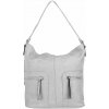 TESSA dámska koženková kabelka Sivá