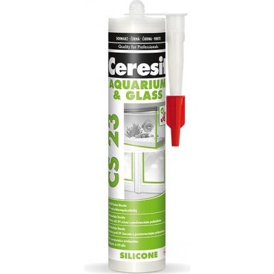 CERESIT CS 23 Glass Silikón na sklo 300g čierny