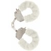 ToyJoy Furry Fun Cuffs putá na ruky plyšová biela