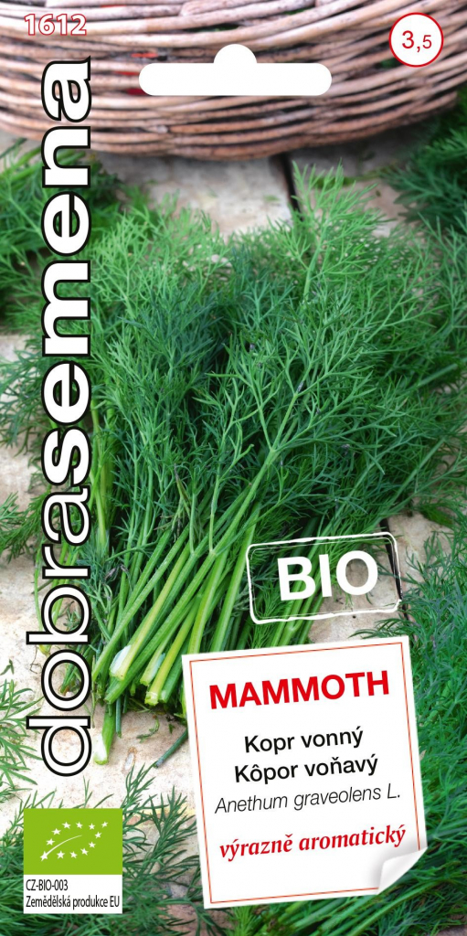 Dobré semená Kôpor vonný - Mammoth Bio 3g