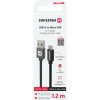 Swissten 71522201 USB - microUSB, 1,2m, černý