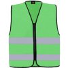 Korntex Cologne Unisex bezpečnostná vesta na zips KX217 Neon Green XXL