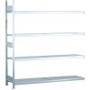Regál široký SCHULTE, oceľové police, prídavné pole, 4 úrovne, šírka police 1500mm, 1506x436x2500 mm