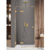 New Trendy Avexa Gold Shine sprchové dvere 80 cm výklopné zlatá lesklá/priehľadné sklo EXK-1630