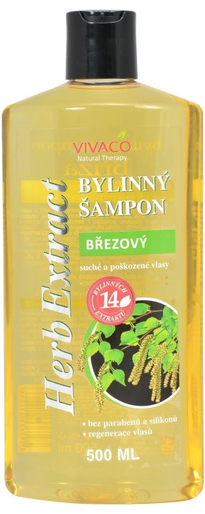 Vivaco Herb extrakt Bylinný šampón na vlasy Breza 500 ml