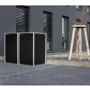Hide box na odpadky - 2 koše (140l), čierna farba 63x121x115 cm, NOVINKA