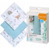 BabyOno bambusové Blue 70x70 cm 3 ks