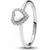 PANDORA Prsten Srdce s aureolou ke gravírování 52