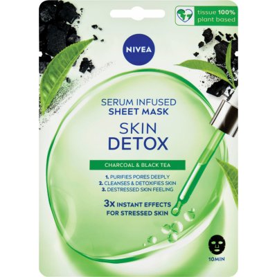 Nivea Skin Detox detoxikačná textilná maska 1 ks