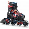 Chlapčenské inline korčule Rollerblade, THUNDER XC čierna,červená,modrá 17.5-20