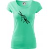 Paličky ruka - Dámske tričko Pure - XS ( Mätová )