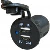 Power Line zásuvka USB nabíjačka 1x 1A + 1x 2,1A