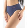 GINA Dámske bezšvové nohavičky Eco Bamboo so širokým bokom | 00039P - modrastá tomato, L/XL