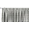 Dekoria Krátky záves na riasiacej páske, sivo-biele káro, 390 x 40 cm, Quadro, 136-11