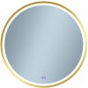 Venti Orion Gold zrkadlo 60x60 cm okrúhly s osvetlením s vyhrievacou podložkou zlatá 5905951180366
