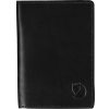 Fjällräven Leather Passport Cover, Farba BLACK