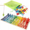 Drevené číslice LandToys Montessori tréning mozgu LT298