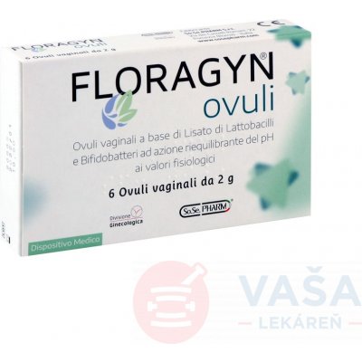 Floragyn vaginálne čapíky 1 x 6 ks od 8,4 € - Heureka.sk
