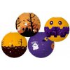 Teddies Lampión gule Halloween papier priemer 30 cm