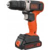 Black+Decker BCD001C1 - AKU vŕtačka jednorychlostná 18V, 1×AKU 1,5Ah Li-Ion