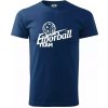 Florbal team - Klasické pánske tričko vyššej gramáže - XL ( Polnočná modrá )