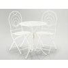 SÚPRAVA KOVOVÉHO ZÁHRADNÉHO NÁBYTKU „LINDA“ STÔL + 2 STOLIČKY *8237