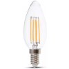 Žiarovka sviečková LED HL Filament E14 6W, 3000K, 780lm, VT-2327 (V-TAC)