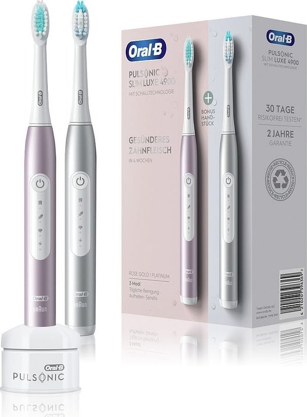 Oral-B Pulsonic Slim Luxe 4900 Duo Platinum & Rosegold