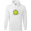 Tenisová loptička v triku - Mikina pánska Cape s kapucňou - 2XL ( Biela )