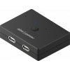 AlzaPower USB 2.0 4 In 2 Out KM Switch Selector čierny