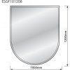 Sklo pod kachle - U-malé- 1200x1000x8mm ESGF101208 HARK (DE)