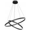 Maytoni Maytoni MOD058PL-L74B3K - LED Luster na lanku RIM LED/88W/230V pr. 80 cm čierna W4660 + záruka 3 roky zadarmo + záruka 3 roky zadarmo
