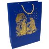 Darčeková taška: betlehem - modrozlatá, veľká