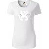 Mačka drží srdce - Dámske tričko z organickej bavlny Origin (GOTS) - XL ( Biela )