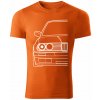 T-ričko BMW e30 pánske tričko Farba trička: Oranžová, Farba potlače: Biela, Veľkosť: XXL