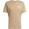 Pánske outdoorové tričko adidas, TERREX MOUNTAIN TEE Hnedá,Biela L