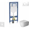 Geberit Duofix Set predstenovej inštalácie, klozetu a dosky Duravit ME by Starck, tlačidla Sigma20, Rimless, SoftClose, biela/lesklý chróm SANI11CP3110