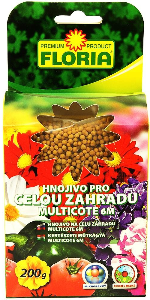 Agro CS Floria Hnojivo na celú záhradu MULTICOTE 6M 200 gr