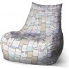 Sablio Sedací vak Bean Farebné mačiatka - 60 x 70 x 70 cm