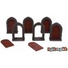 Myší Doupě Gloomhaven - Dveře (sada 6ks) Varianta: S dveřmi