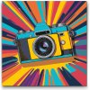 Vymalujsisam.sk Maľovanie podľa čísiel - Pop art - Foťáčik Veľkosť: 50x50cm, Rám: Na kartónovej doske