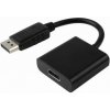 Video redukcia, DisplayPort samec - HDMI samice, HDMI 1.3 - Standard, čierna, Logo blister, DOPRODEJ