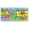 Dřevěné puzzle Dinosauři 96 dílků