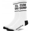 Prowler Red Cum Dump Socks, biele bavlnené ponožky s nápisom