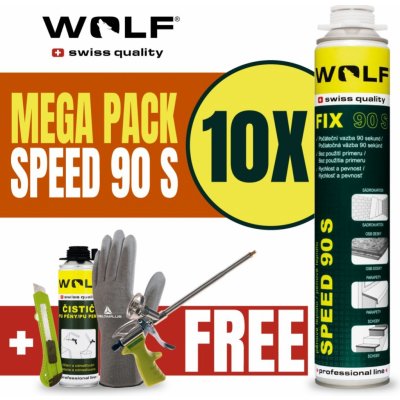 Wolf FIX SPEED 90S MEGA PACK 750 ml 10 ks