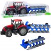 Traktor s pluhom červený 50 cm